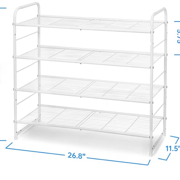 Simple Trending 4-Tier Stackable Shoe Rack - Picture 2 of 7